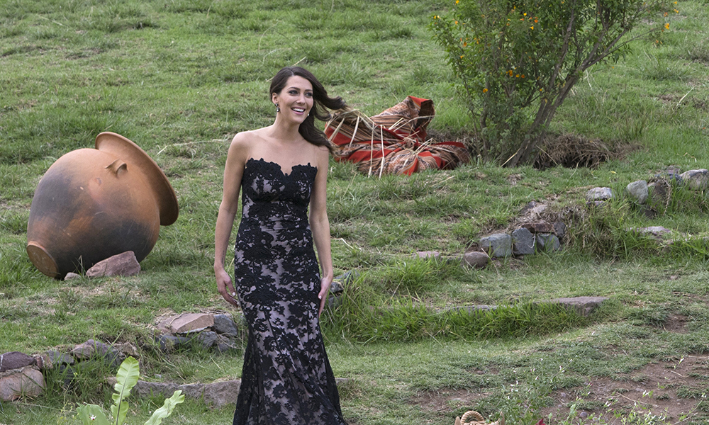 Becca bachelor finale dress