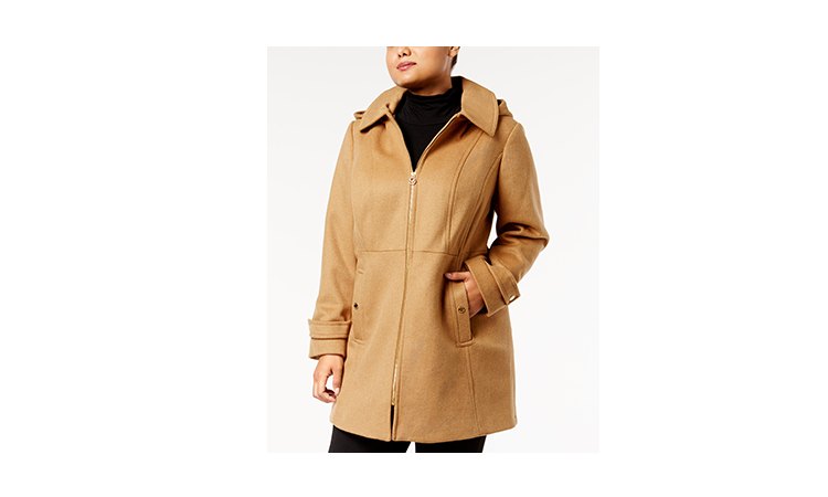 Camel coat plus size