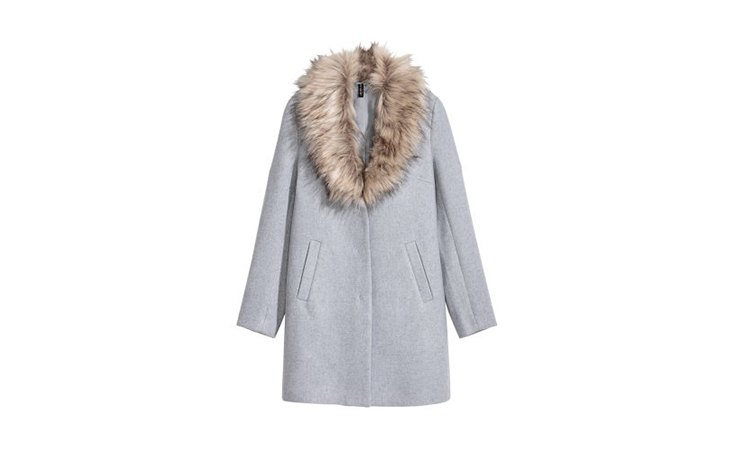Gray wool jacket womens