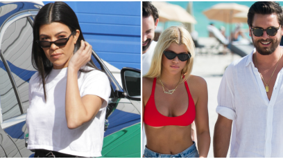Kourtney kardashian scott disick sofia richie kids mexico