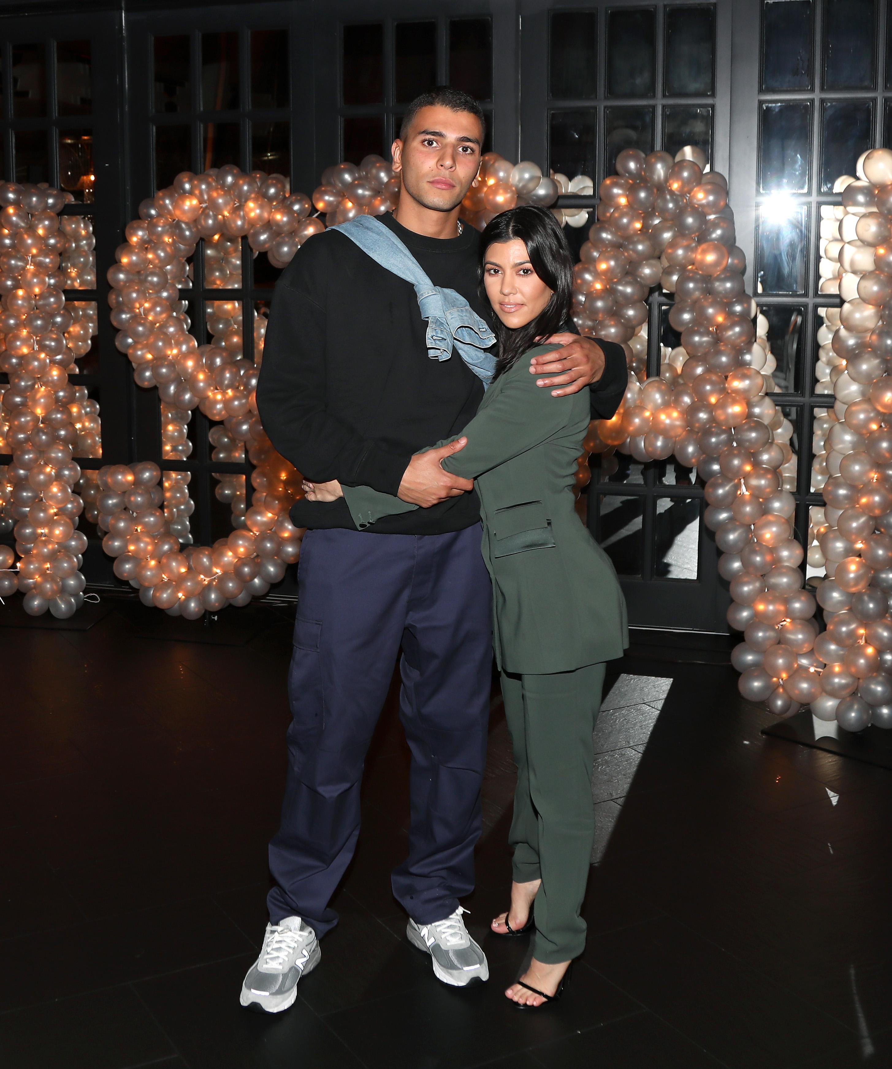 younes and kourtney, getty 