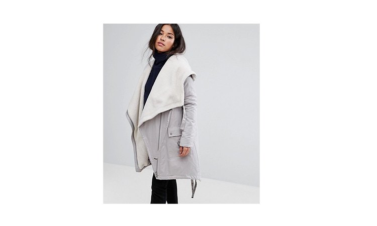 Maternity parka gray