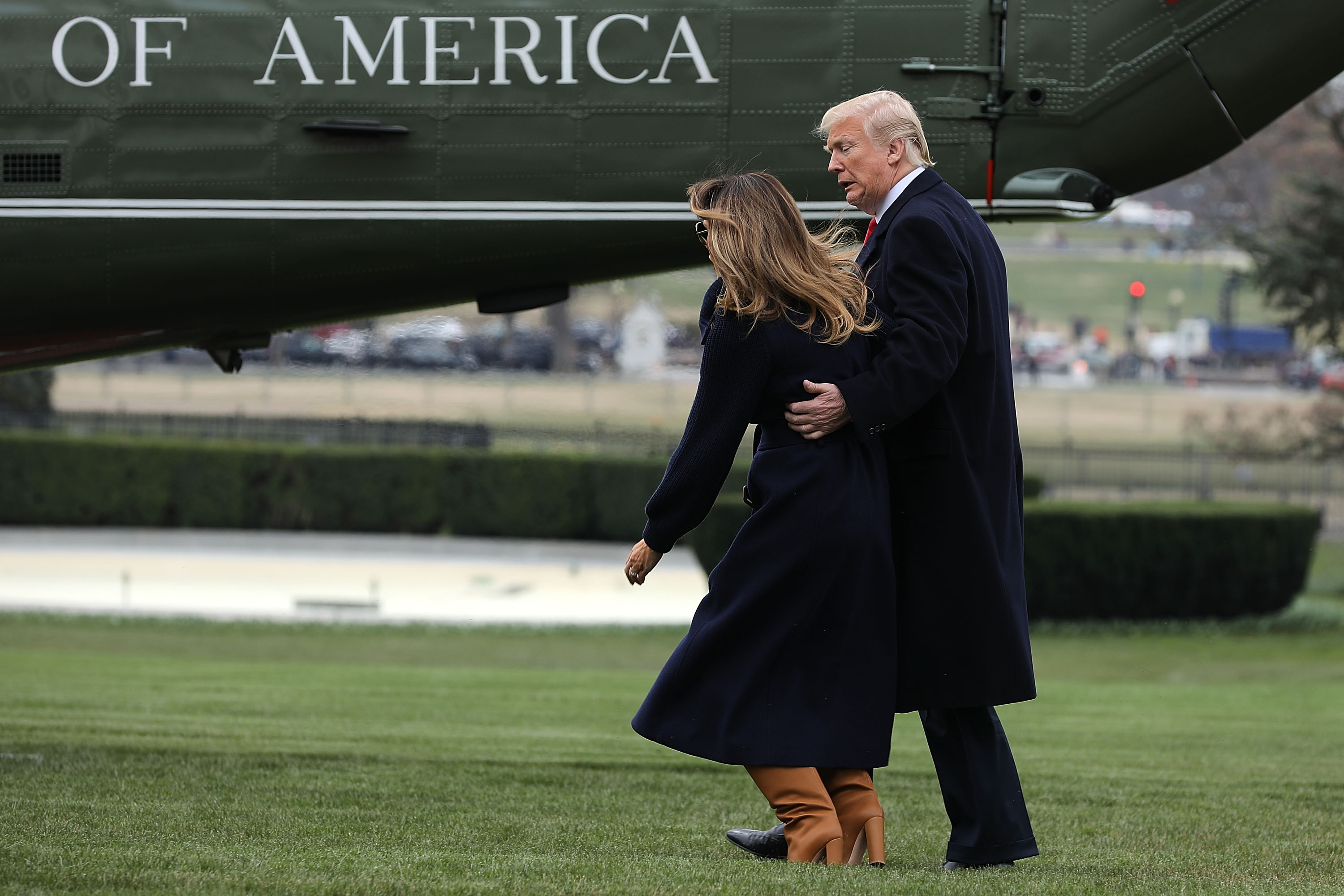 melania trump trips getty