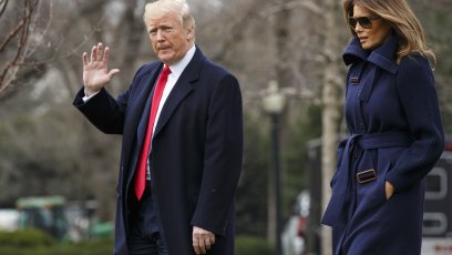 Melania trump trips 2