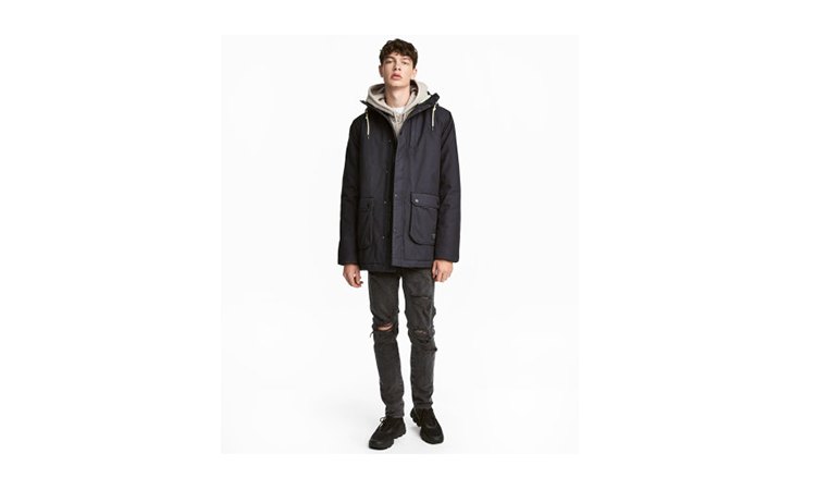 Mens cotton parka