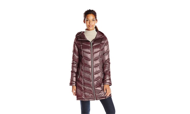 Packable puffer coat