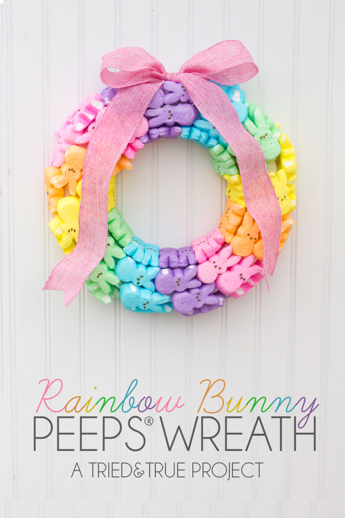 peeps easter wreath