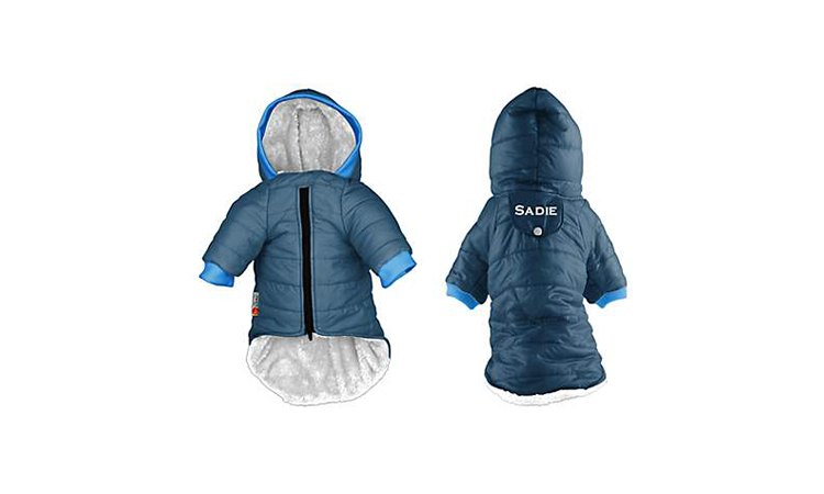 Personalized doggie winter coat