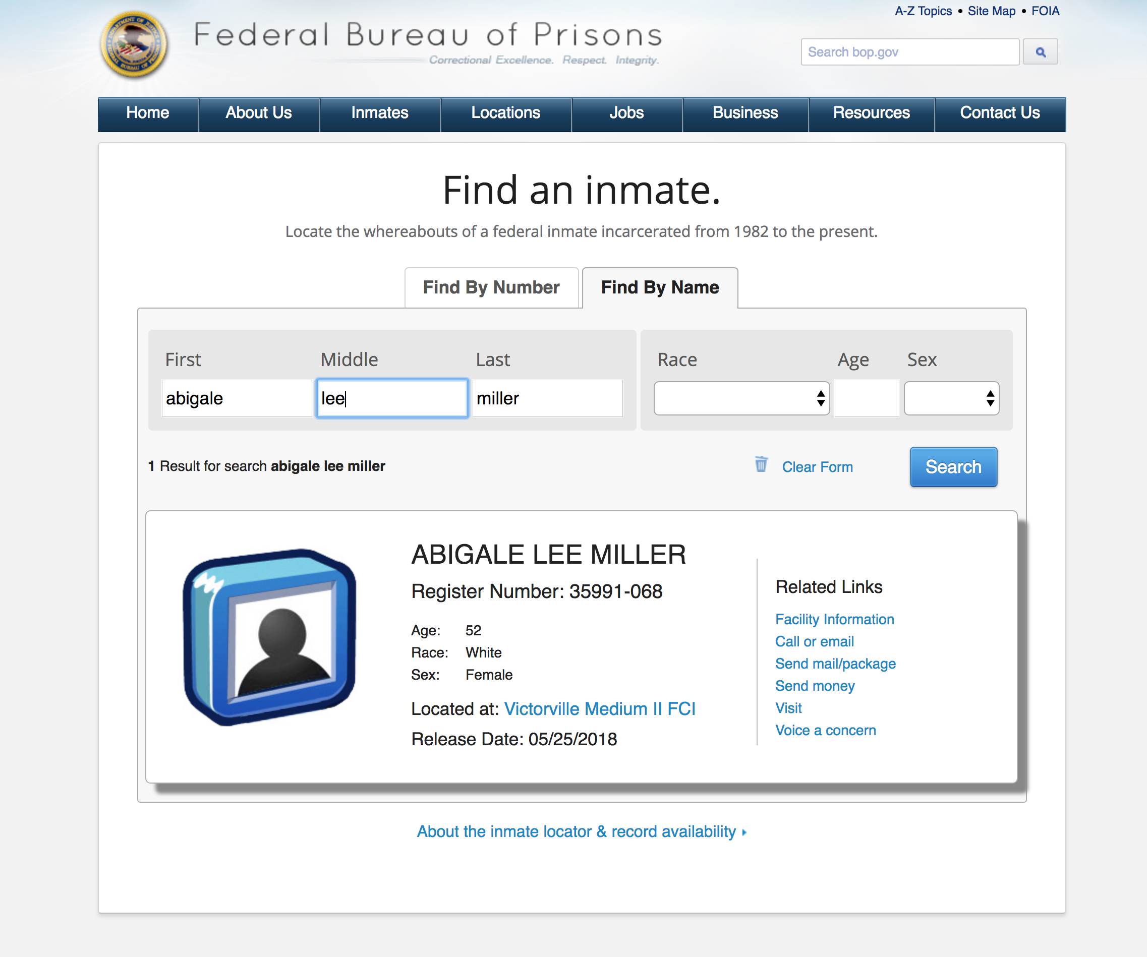 abby lee miller inmate