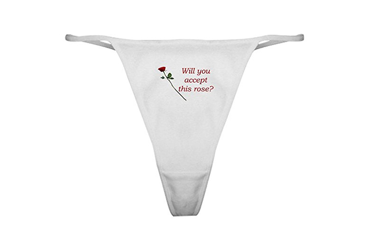 Will you accept this rose thong