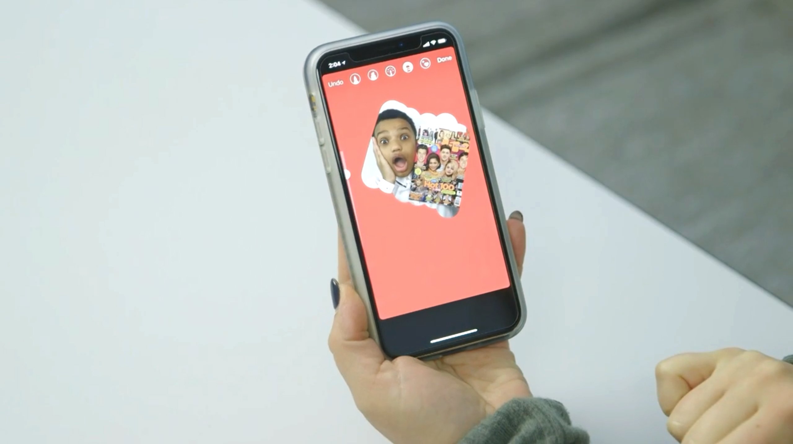 instagram story color