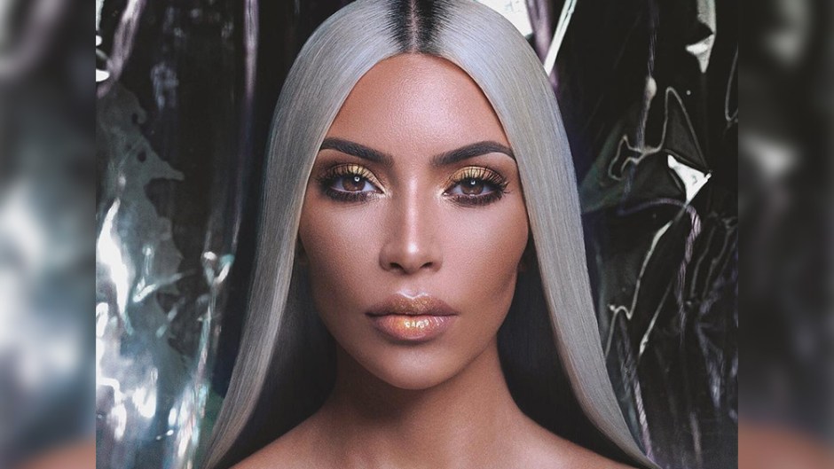 Kim kardashian silver body