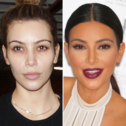 Kim kardashian makeup free