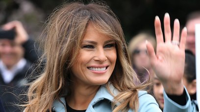 Melania trump wax figure