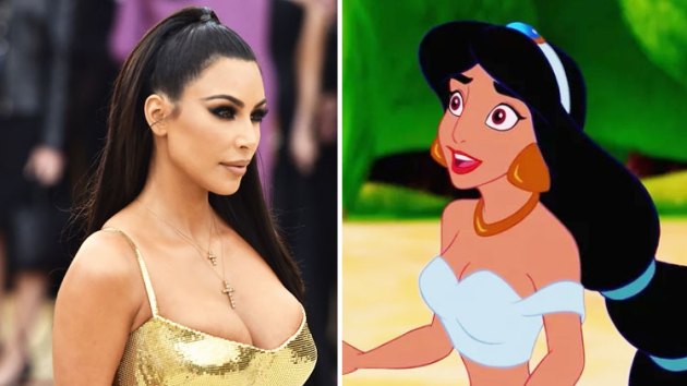 kim kardashian dressed as princess jasmine Kim Kardashian Princess Jasmine (Aladdin) Transformation