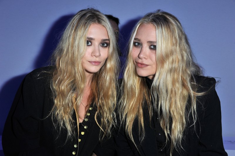 Mary kate and ashley olsen purple background