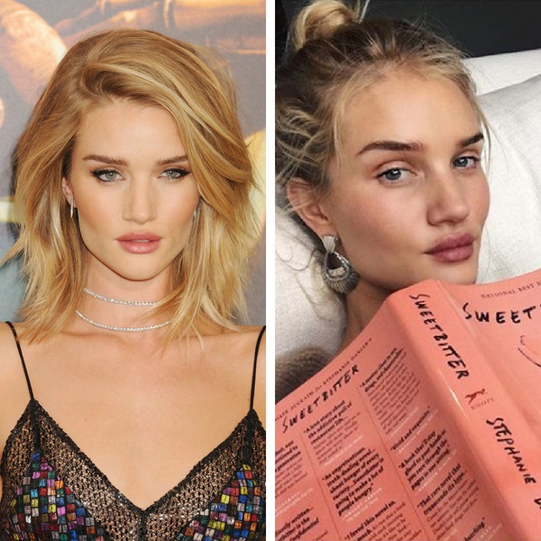 Rosie huntington whitely makeup free no makeup