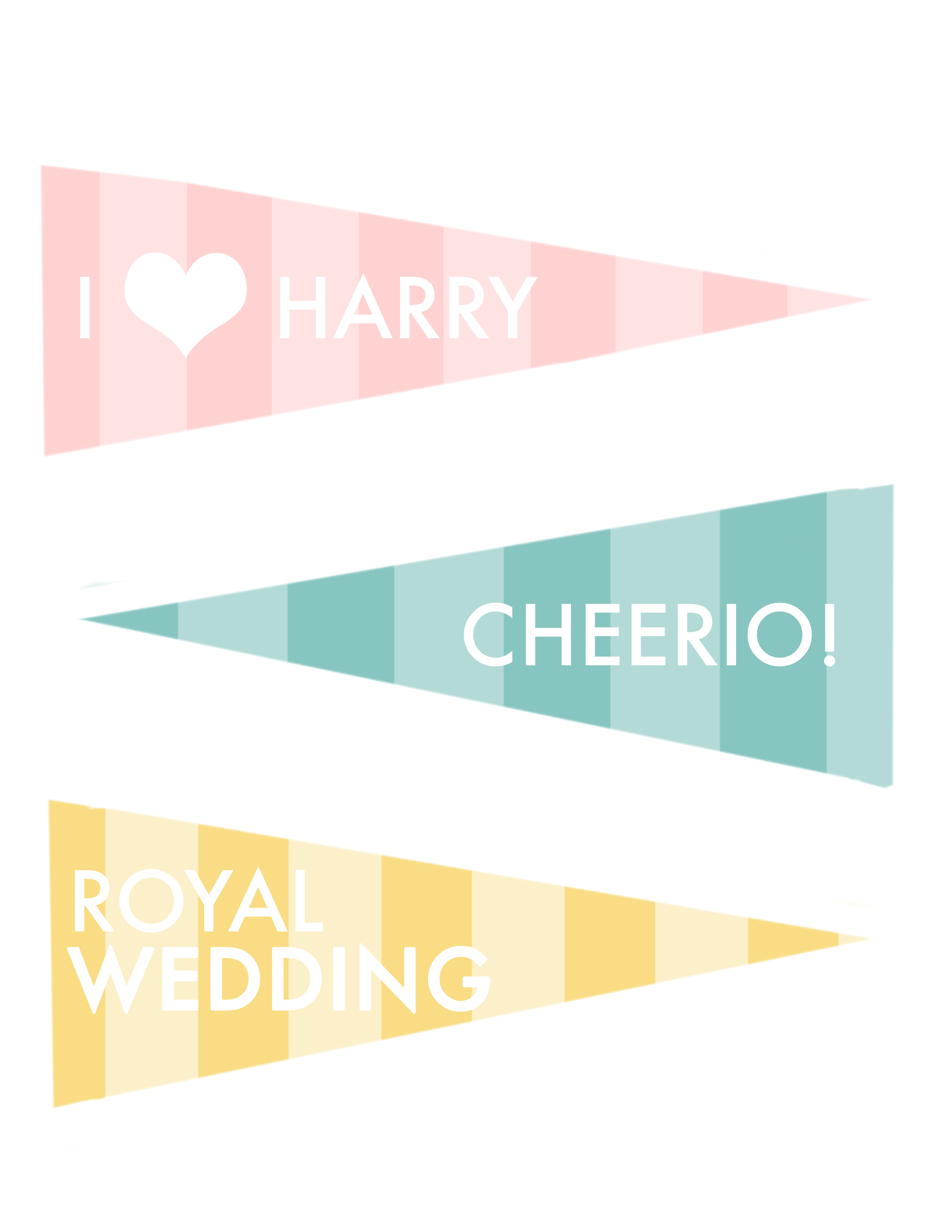 Royal wedding banners
