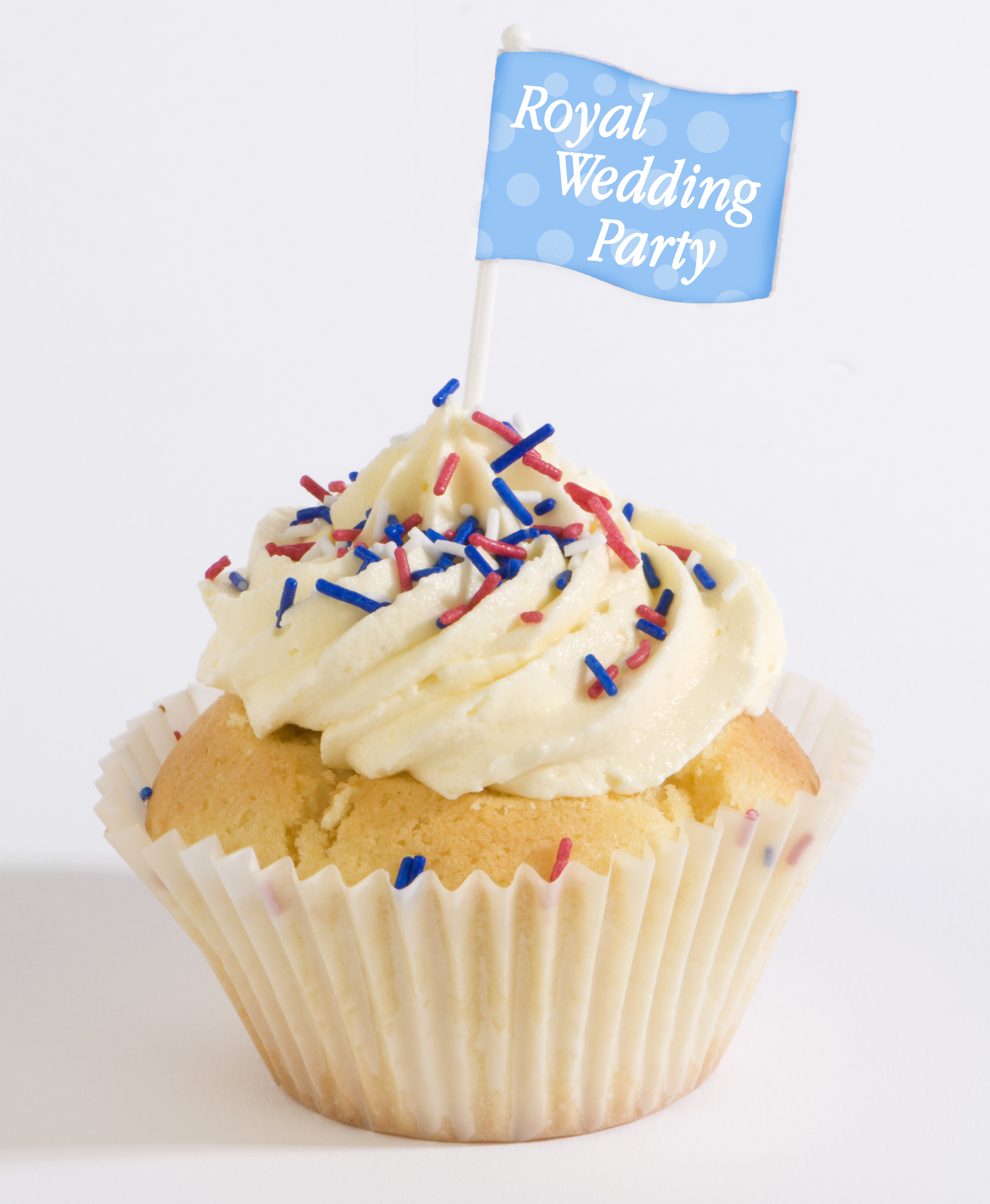 Royal wedding cupcake topper