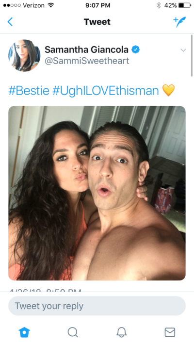 sammi giancola ronnie drama sammi giancola ronnie drama