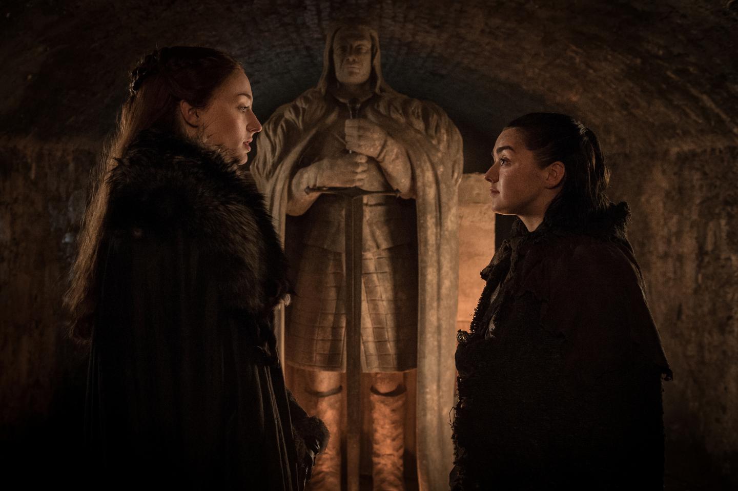 sansa arya reunion sansa arya reunion