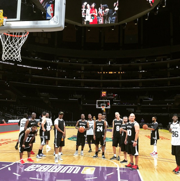 Kanye west staples center birthday