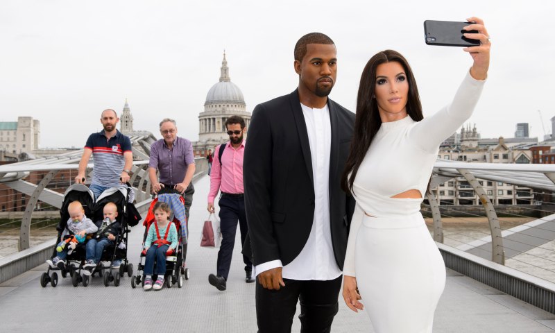 Kim kanye wax figure