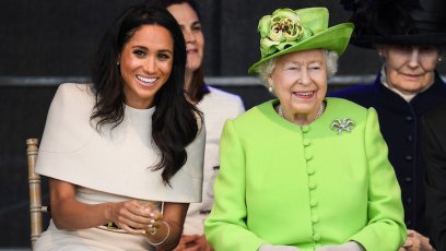 Meghan markle queen elizabeth awkward moment car