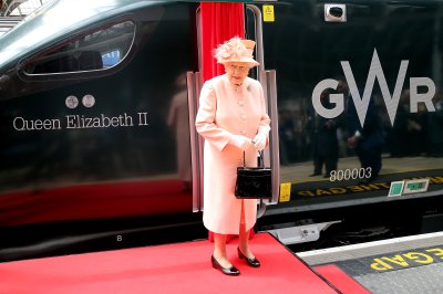 queen elizabeth train getty images