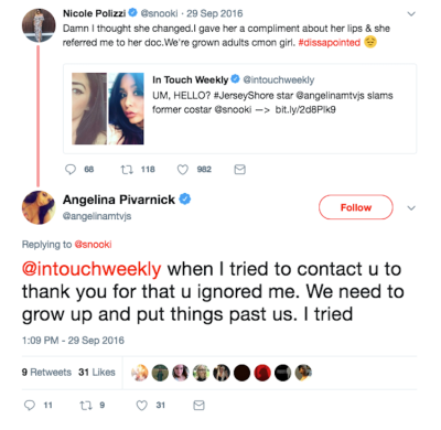 snooki and angelina's twitter beef