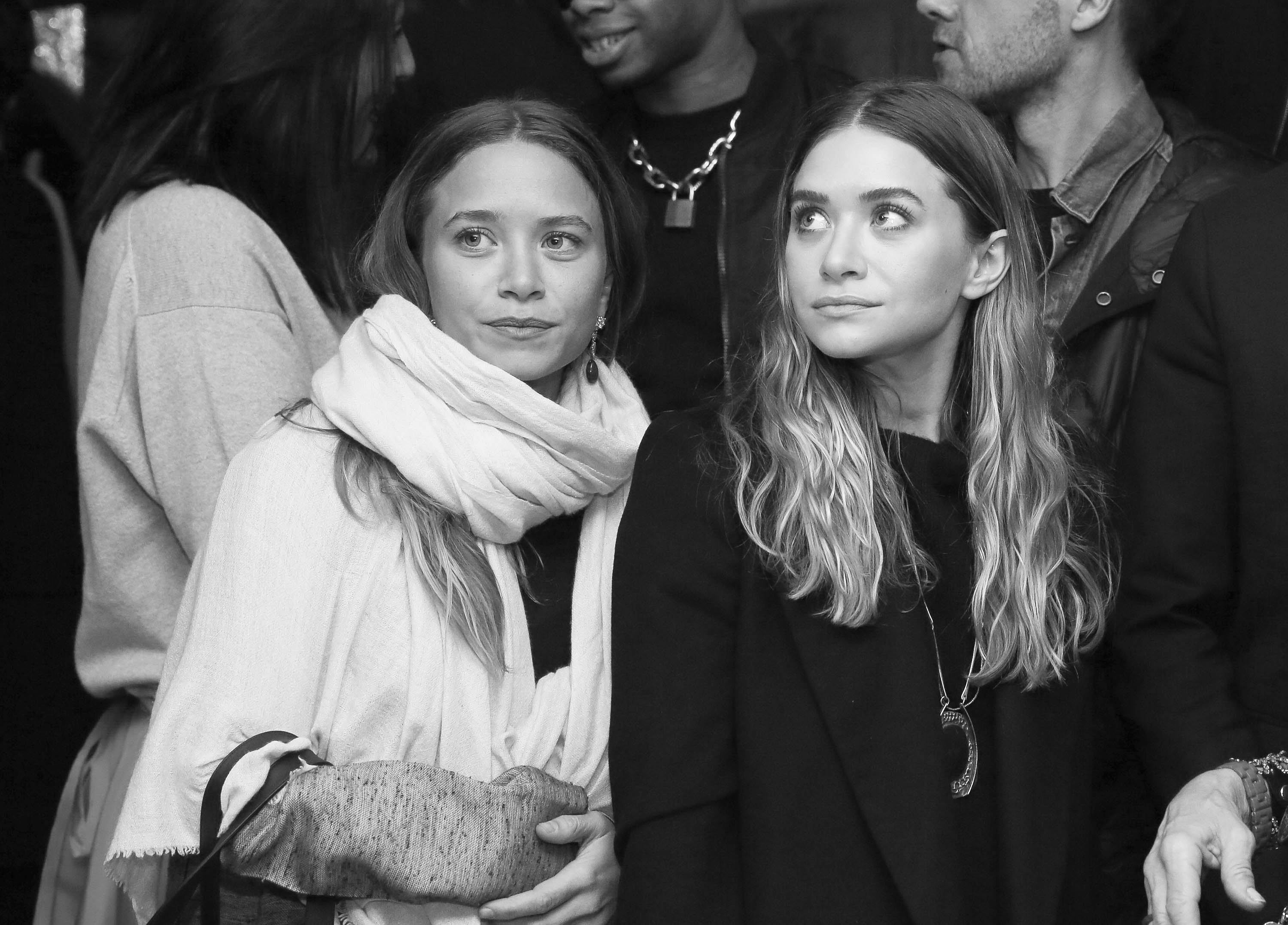 The olsen twins black and white