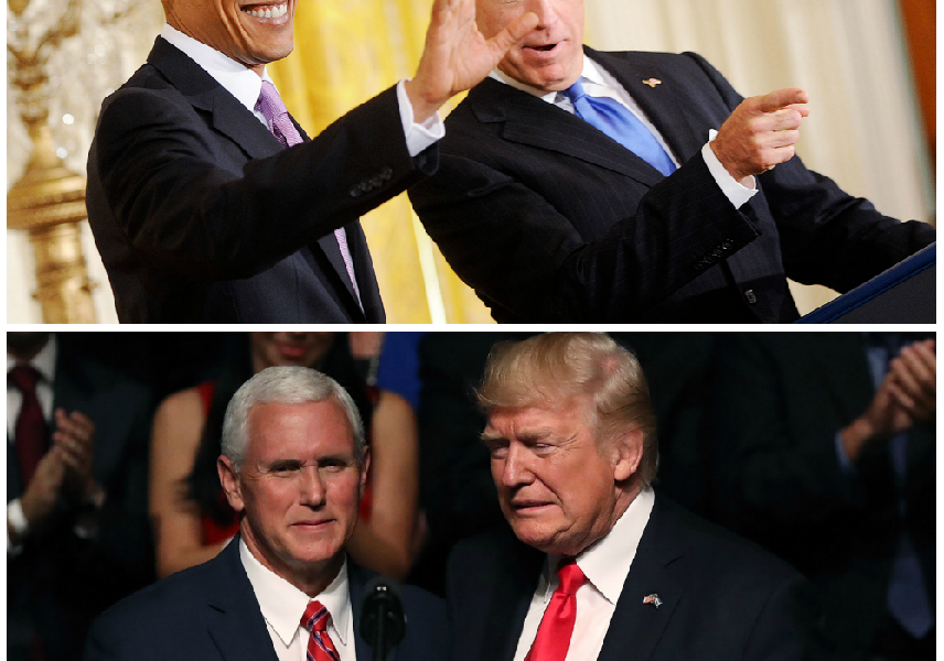 Trump pence vs obama biden 6