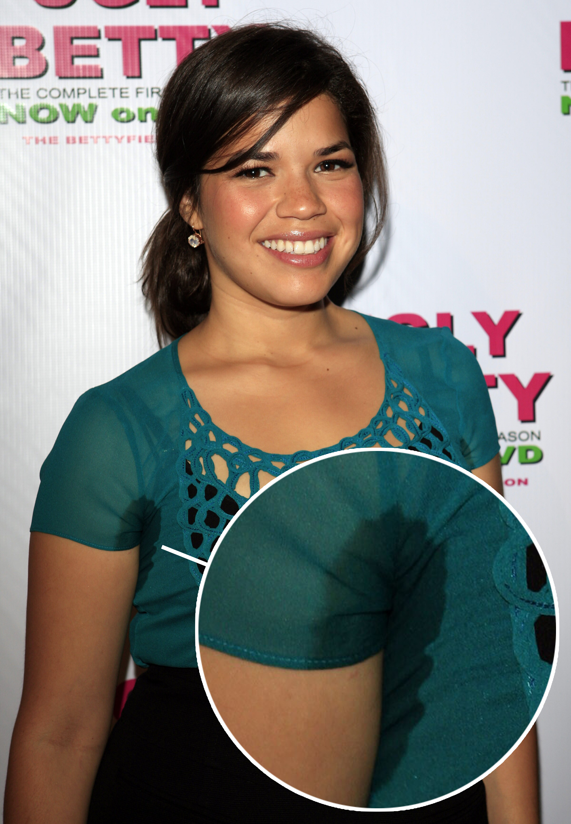 America ferrera sweaty