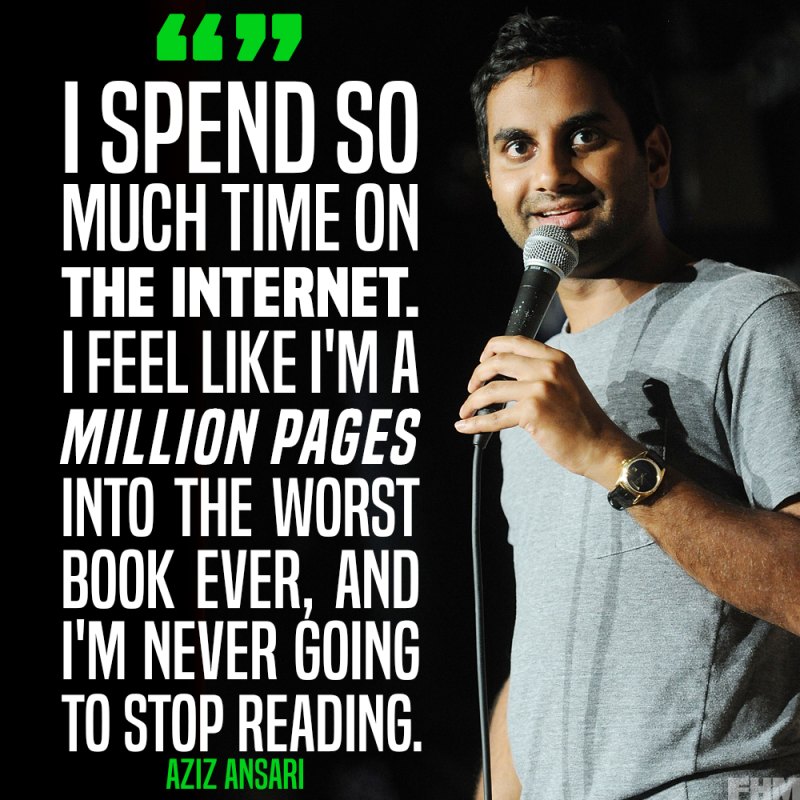 Aziz ansari quote fhm