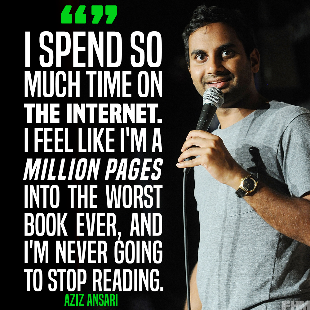Aziz ansari quote fhm