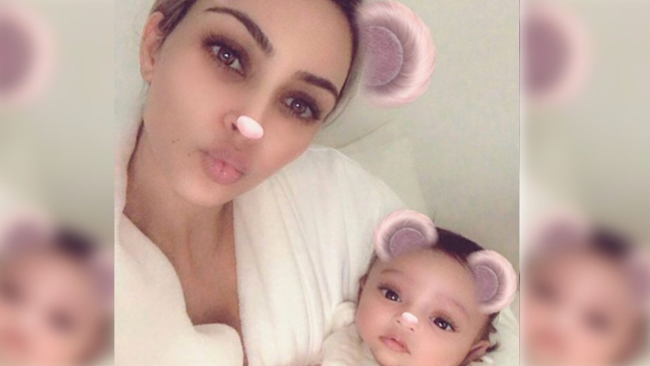 Chicago West Kim Kardashian with Instagram Filters