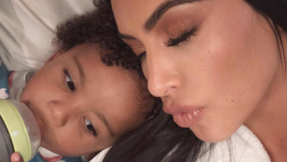 Saint west chicago west kim kardashian kisses teaser 2