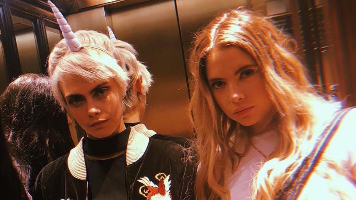 Asley Benson and Cara Delevingne