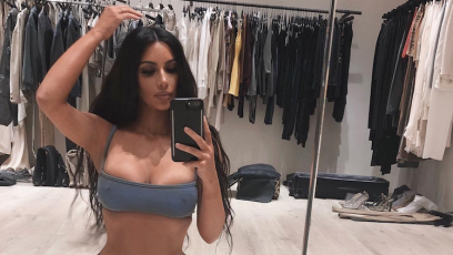 Kim kardashian makeup ad thong