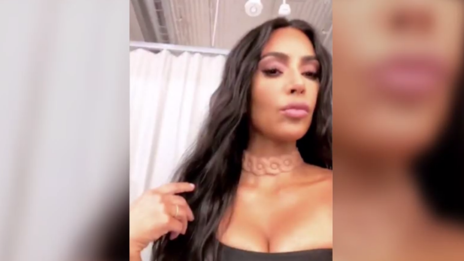 Kim kardashian necklace implant instagram