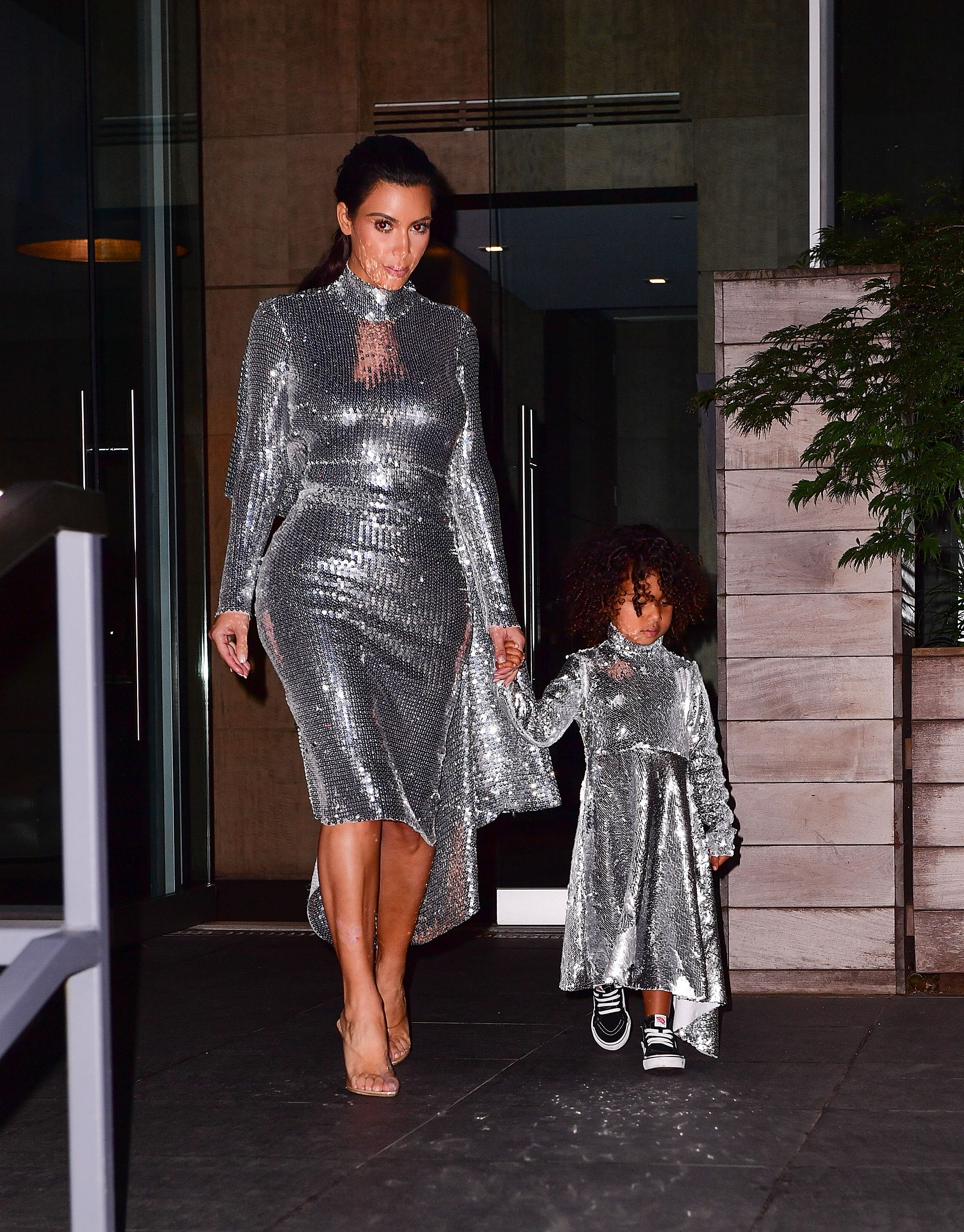 kim kardashian north west matching getty
