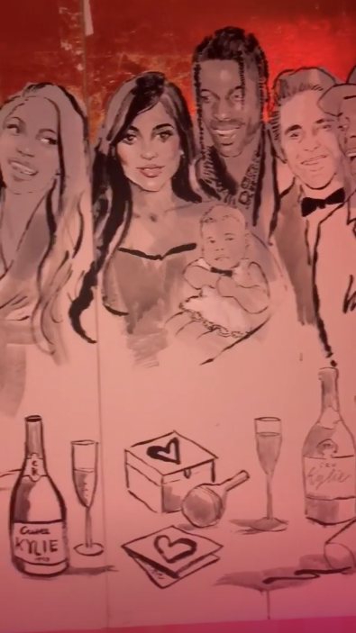 kylie jenner birthday mural