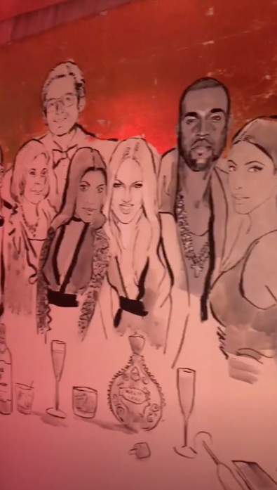 kylie jenner's birthday mural