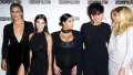 Khloe, Kourtney and Kim Kardashian with Kris and Kylie Jenner on Red Carpet
