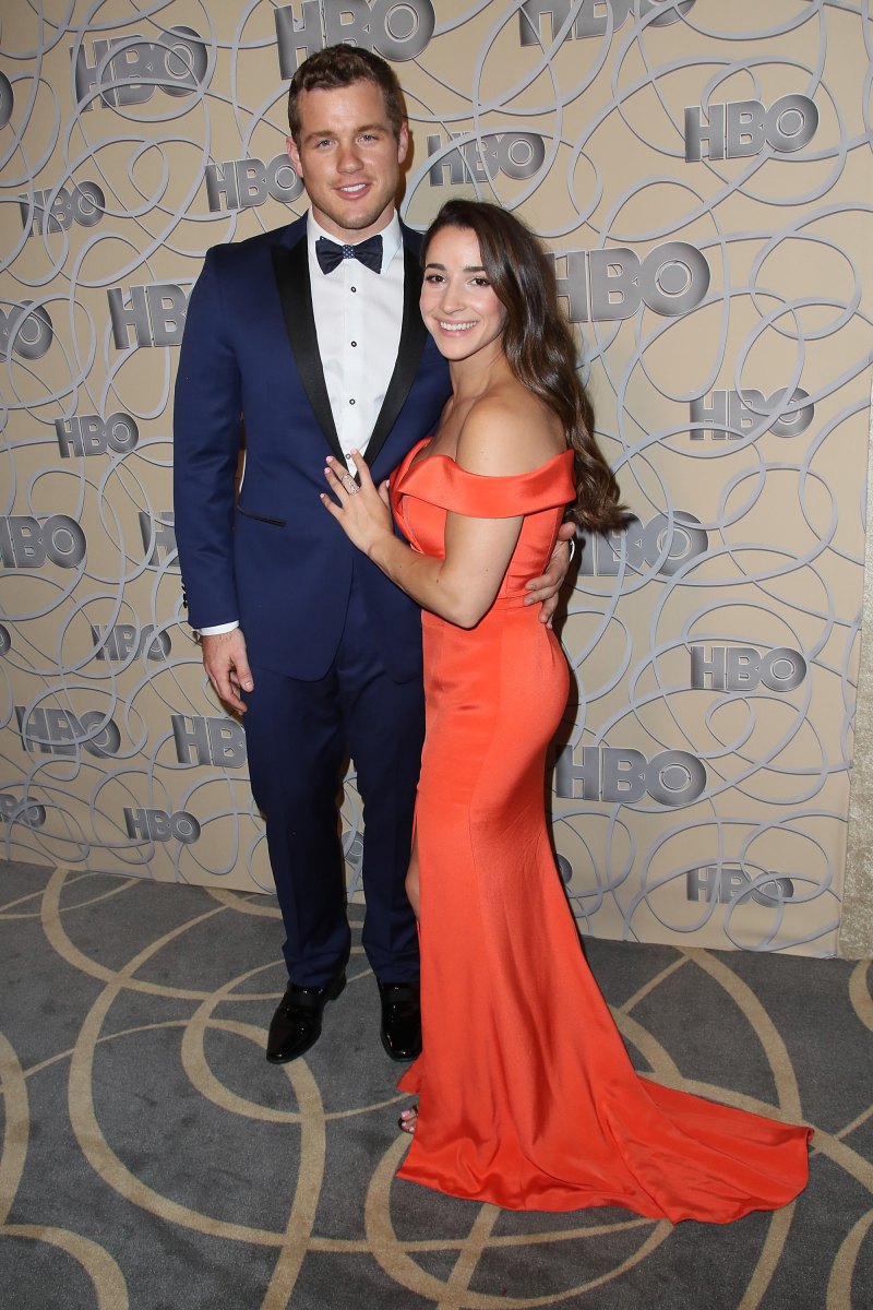 Colton underwood aly raisman hbos official golden globe awards after party