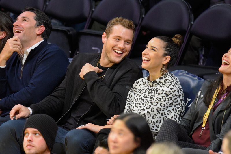 Colton underwood aly raisman lakers game
