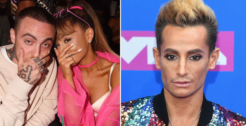 Side by side photos of Ariana Grande and Frankie Grande