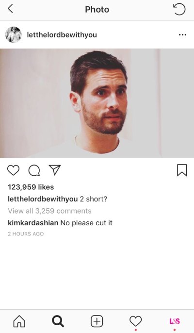 kim kardashian scott disick haircut