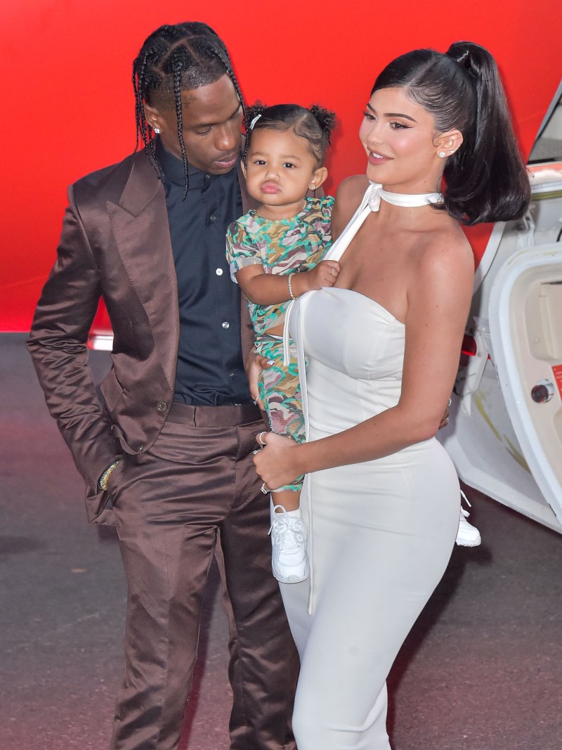 Kylie Jenner Travis Scott and Stormi Webster Red Carpet for Netflix Premiere Look Mom I can Fly