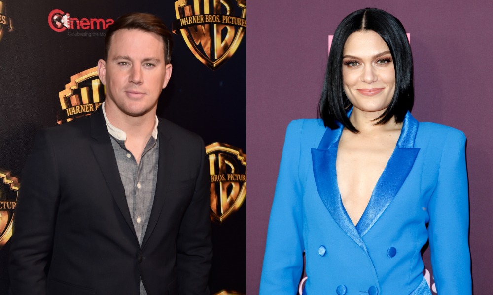 Side by side photos of Channing Tatum and Jessie J